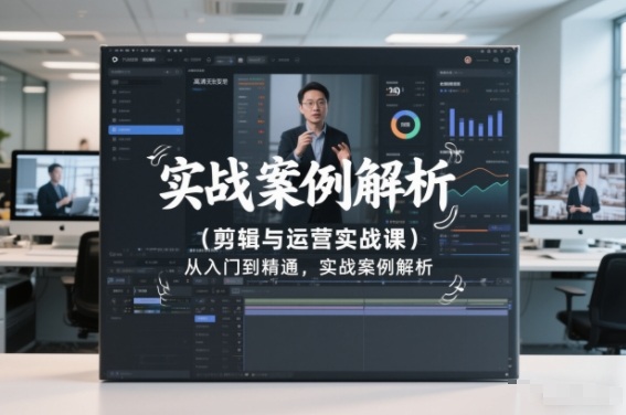 剪辑与运营实战课，从入门到精通，实战案例解析(更新2026)-朽念云创