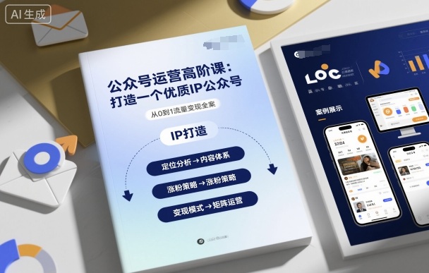 公众号运营高阶课,打造一个优质IP公众号-朽念云创