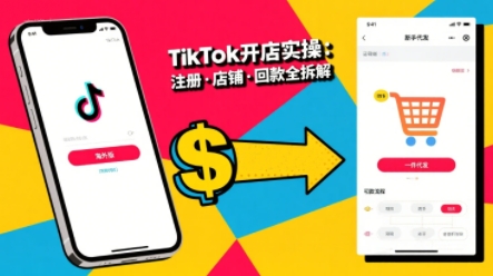 TikTok从开店到投流的进阶课，从基础实操到高阶技巧一网打尽-朽念云创