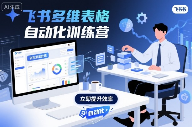 飞书多维表格自动化训练营，手把手教你告别重复处理，用多维表格开启高效办公新模式-朽念云创