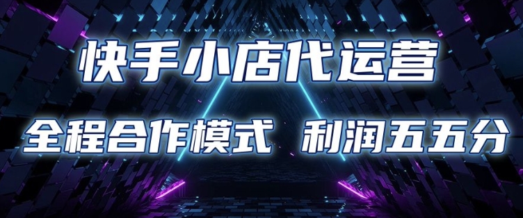 快手小店代运营 限时托管计划 合作模式 利润五五分成【揭秘】-朽念云创