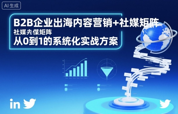 B2B企业出海内容营销+社媒矩阵，从0到1的系统化实战方案-朽念云创