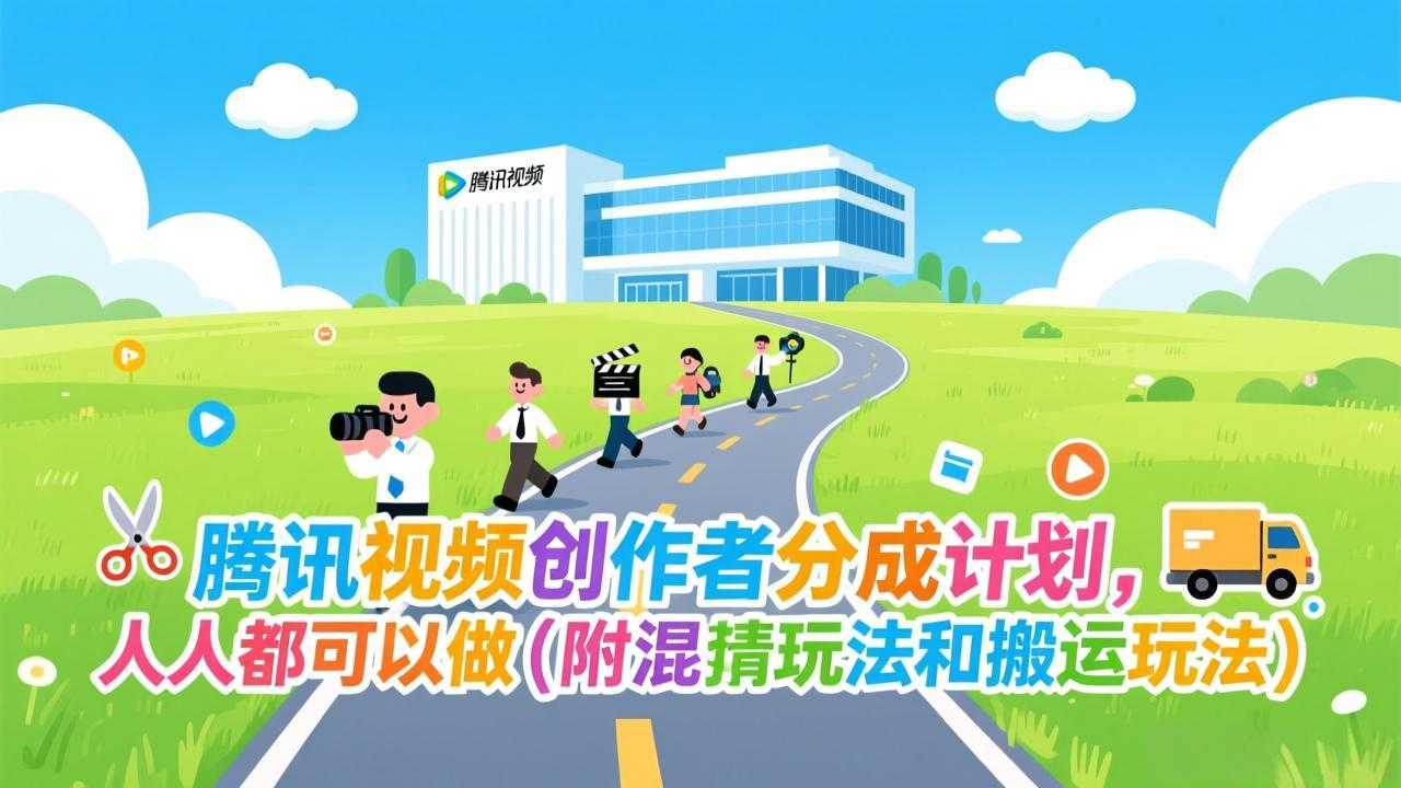 腾讯视频创作者分成计划，人人都可以做(附混剪玩法和搬运玩法-朽念云创