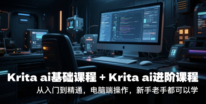 krita ai基础课程+Krita ai进阶课程，从入门到精通，电脑端操作，新手老手都可以学-朽念云创