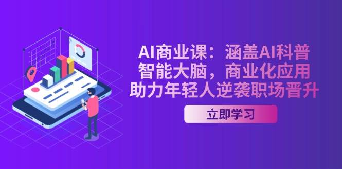 AI商业课：涵盖AI科普，智能大脑，商业化应用，助力年轻人逆袭职场晋升-朽念云创