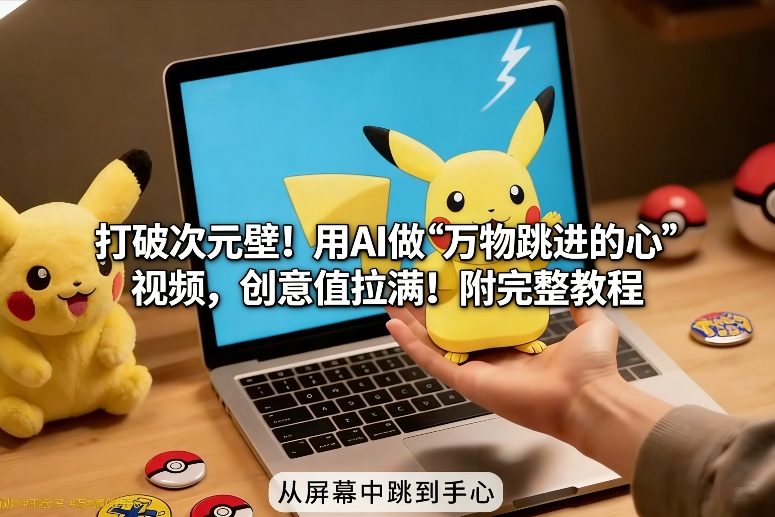 打破次元壁!用AI做【万物跳进手心】视频,创意值拉满!附完整教程-朽念云创