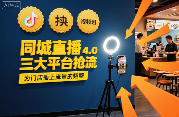 同城直播实操班4.0，三大平台抢流，为门店插上流量的翅膀-朽念云创