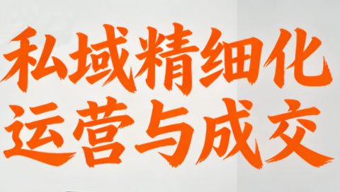 楚老师·私域精细化运营与成交-朽念云创