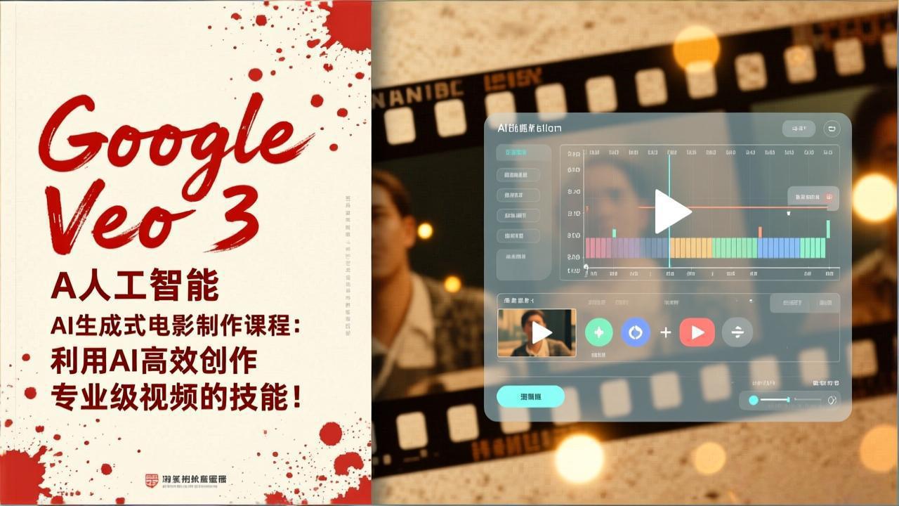 Google Veo 3人工智能AI生成式电影制作课程：利用AI高效创作专业级视频的技能！-朽念云创