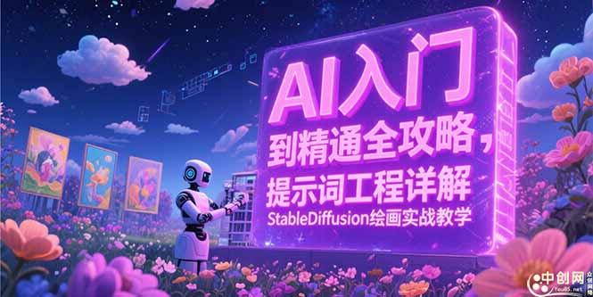AI入门到精通全攻略，提示词工程详解，StableDiffusion绘画实战教学-朽念云创