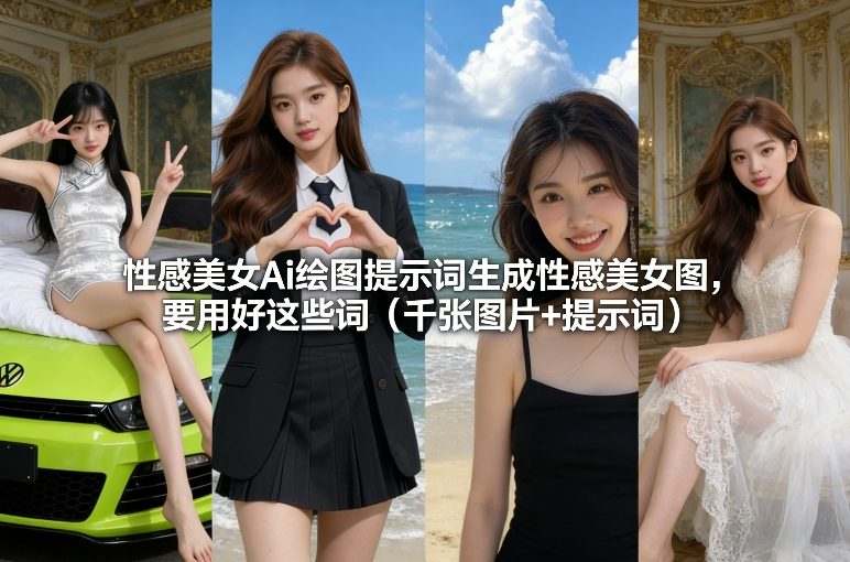 性感美女Ai绘图提示词生成性感美女图，要用好这些词(千张图片+提示词)-朽念云创