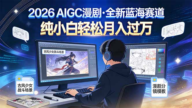 2026年全新蓝海赛道,纯小白轻松月入过万-朽念云创