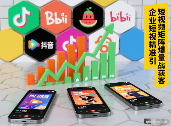 企业短视频精准引流矩阵获客，短视频矩阵爆量战法-朽念云创