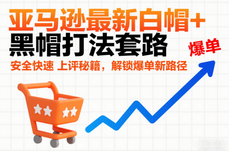 亚马逊最新白帽+黑帽打法套路，安全快速上评秘籍，解锁爆单新路径-朽念云创