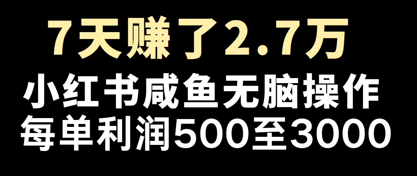 冷门暴利，超级简单的项目0成本玩法，每单在500至4000的利润-朽念云创