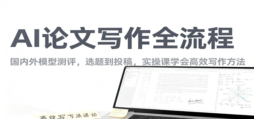 AI论文写作全流程，国内外模型测评，选题到投稿，实操课学高效写作方法-朽念云创