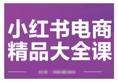 小红书电商精品大全课，快速掌握小红书运营技巧，实现精准引流与爆单目标，轻松玩转小红书电商(更新2月)-朽念云创