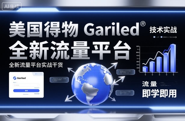 美国得物Gariled技术实战，全新流量平台​实战干货，即学即用-朽念云创