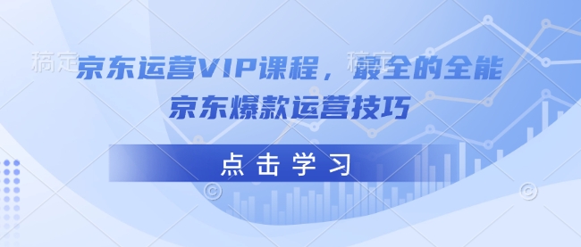 京东运营VIP课程，最全的全能京东爆款运营技巧-朽念云创