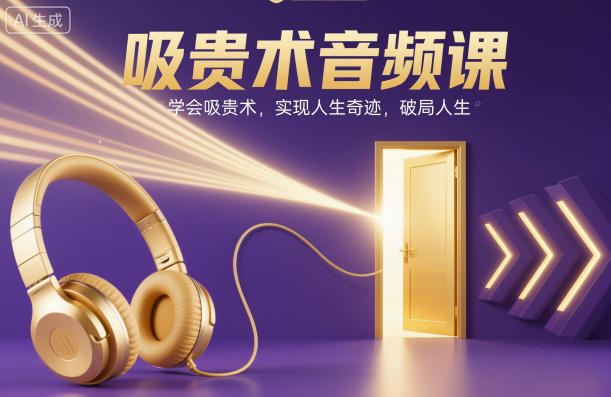 吸贵术音频课，学会吸贵术，实现人生奇迹，破局人生-朽念云创