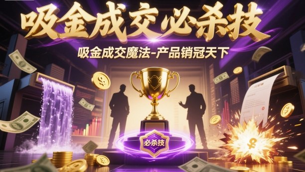 吸金成交必杀技，吸金成交魔法-产品销冠天下-朽念云创