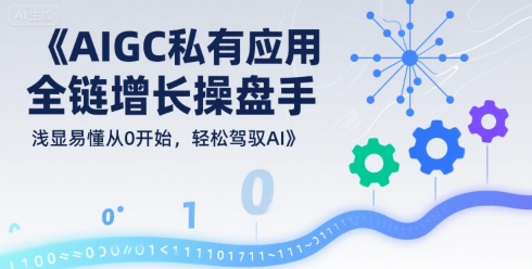 AIGC私有化应用全链增长操盘手，浅显易懂从0开始，轻松驾驭AI-朽念云创
