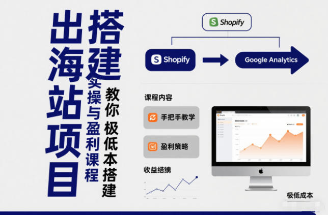 小淘出海站项目，搭建实操与盈利课程，手把手教你用极低成本搭建-朽念云创