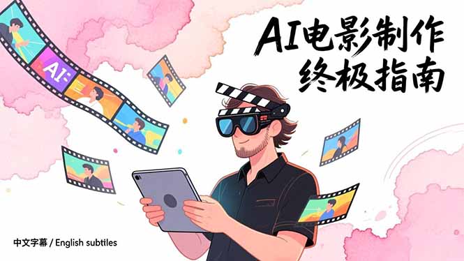AI电影制作终极指南：从创意到成片，系统掌握智能影视全流程实战课(中英字幕-朽念云创