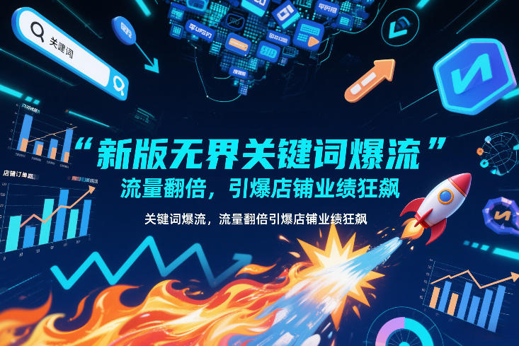 新版无界关键词爆流，流量翻倍，引爆店铺业绩狂飙-朽念云创