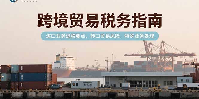 跨境贸易税务指南，进口业务退税要点，转口贸易风险，特殊业务处理-朽念云创