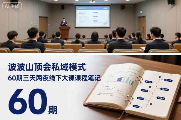 波波山顶会私域模式60期三天两夜线下大课课程笔记(文档)-朽念云创