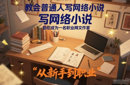 教会普通人写网络小说，助您成为一名职业网文作家-朽念云创